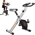 YOSUDA Folding Exercise Bike - Foldable Stationary Bike for Home Gym Workout,380 LBS Capacity and 16-Level Magnetic Resistance