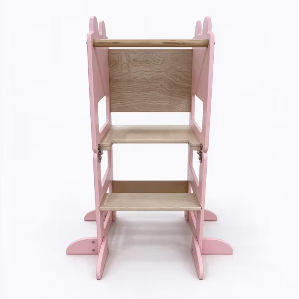 Garvee Toddler Step Stool, Adjustable Kitchen Helper, Anti-Slip, Safety Rails, Age1-3