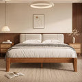 AMERLIFE Full Solid Wood Platform Bed Frame with Tool-Free Joinery, Brown