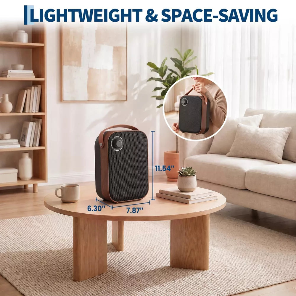 Garvee 1500W Ceramic Heater, Portable Indoor, 2 Heat Modes, Thermostat, Safety