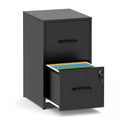 VIYET 26" 2-Drawer Metal File Cabinet with Lock, Vertical Filing Cabinet for Home Office, Fits Letter, Legal & A4 Files