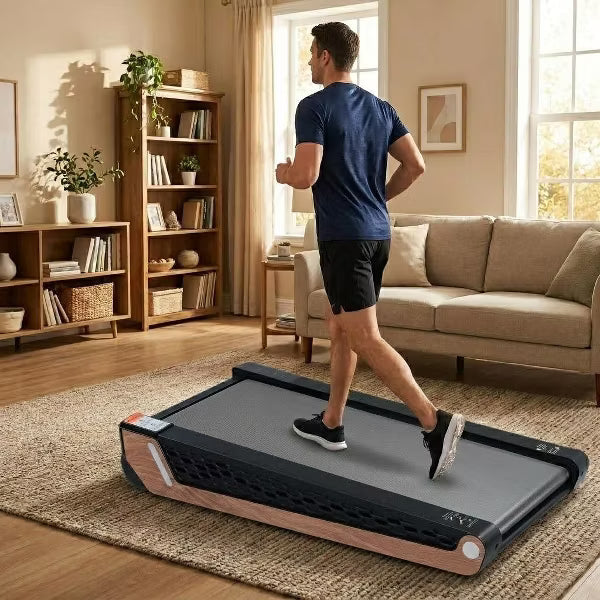 8° Incline Portable Treadmill – Under Desk Walking Pad with 2.55HP Motor, 220 lbs Capacity, LED Display, Space-Saving Design for Home Office