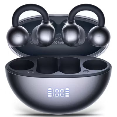 Wireless Charging Bluetooth Earbuds, Hi-Fi Stereo, Touch, IPX Waterproof, Mic–iPhone, Samsung & Android