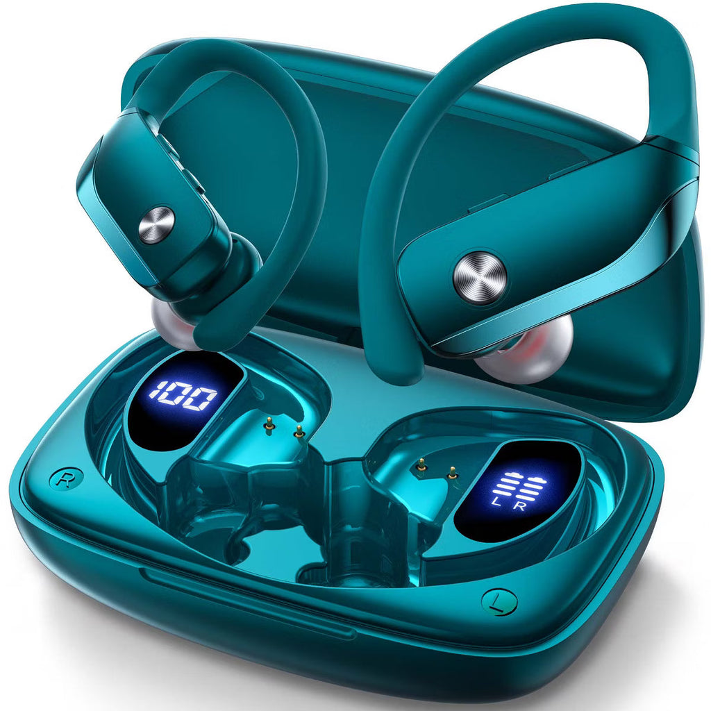 T6 Wireless Earbuds Bluetooth Headphone Sport, Bluetooth 5.4 Earbud, 68Hrs Earphone with Earhook
