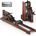 YOSUDA Water Rowing Machine Foldable for Home Use 5.8 Gal Large Water Tank | Immersive Wooden Water Rower Machine, Dedicated Monitor & Bluetooth APP