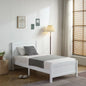 Karl Home Twin Size Solid Wood Bed Frame White