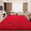 LOVEVOOK Dark Grey Area Rugs for Bedroom, Non-Slip Fluffy Soft Shag Carpet, Living Room Plush Rug for Home Dorm Decor Aesthetic 5x7 Feet