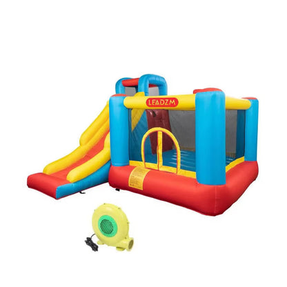 Karl Home 130 in. x 124 in. Bounce House with Slide and Air Blower