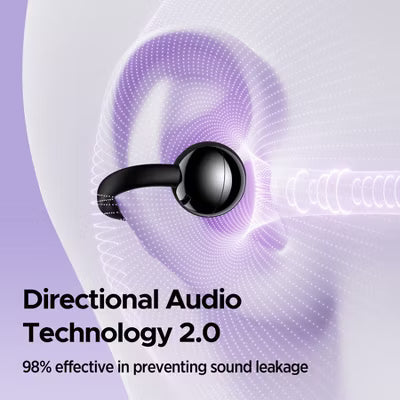 Open Ear Clip-On Earbuds, LCD Touch Screen,Bluetooth 5.4 Sports Earphones,ENC Call Noise Cancelling Earphones with Mic,Ear Clip Earbuds