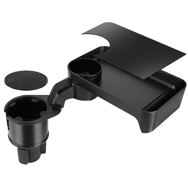 Car Cup Holder Tray?360¡ã Rotating Car Bottle Holder Expander Adapter Multifunctional Water Cup Mount Stand with Detachable Tray