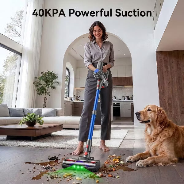 Cordless Vacuum Cleaner for Home , 40Kpa 450W Stick Vacuums Lightweight Max 45Mins Runtime, 8 in 1 Handheld Vacuum for Hardfloor & Carpets Pet Hair