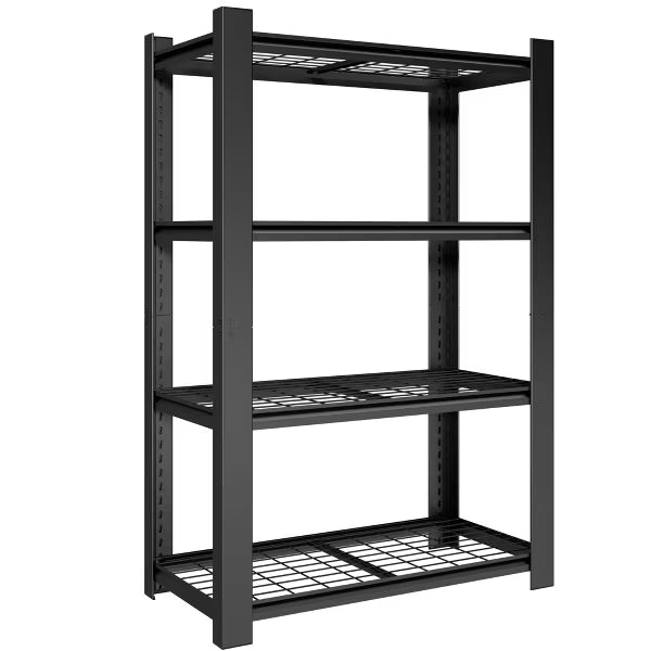 VIYET 60" H Heavy Duty Metal Shelving Unit, 4 Tier Adjustable Storage Rack with 2240 LBS Capacity, Garage Shelf Organizer for Pantry