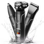 Hoey 3-in-1 Electric Shaver for Men, Rechargeable Wet & Dry Beard & Nose Hair Trimmer Kit, IPX7 Waterproof & LED