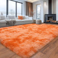 LOVEVOOK Abstract Blue Area Rugs for Living Room 5x7 Feet, Fluffy Shag Bedroom Rug, Modern Indoor Floor Carpet for Home Decor Aesthetic