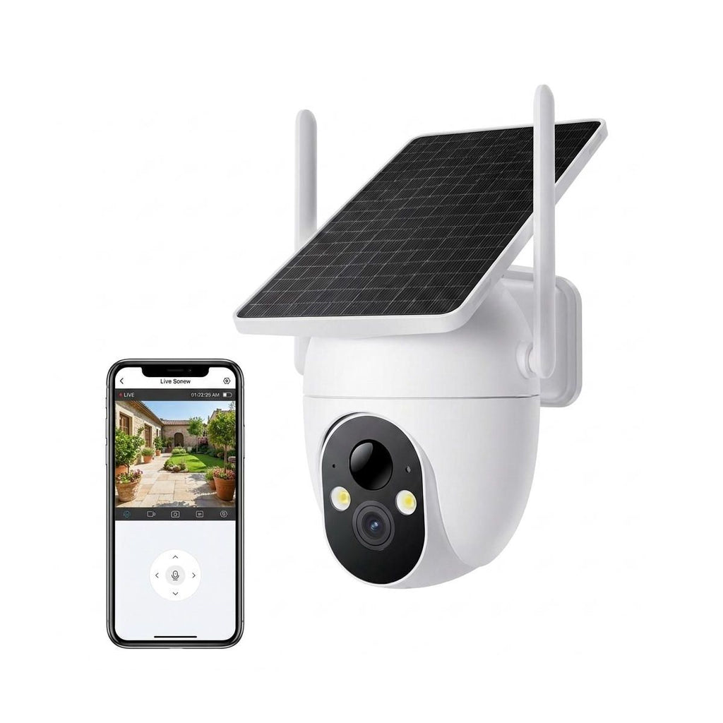 2K Security Cameras Wireless Outdoor Waterproof, 2-Way Talk, AI Motion Detection Spotlight Siren Alarm Cameras for Home Security 2.4G WIFI