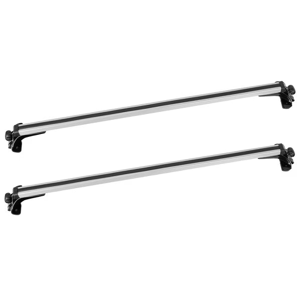 47.24in Universal Top Roof Rack Cross Bar Cargo Carrier Aluminum Crossbar Rack w/ 165LBS Capacity Fit for Most Vehicle Wagon Car Without Roof Side Rai