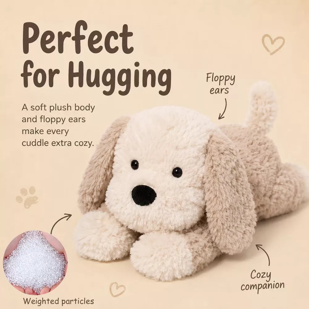 Maltese Stuffed Animals, Cute Dog Plush for Emotional Support, Soft Plushie for Kids Adults