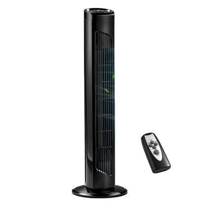 Karl Home 34 inch 3 Speeds Oscillating Tower Fan in Black with Remote Control and Timer