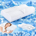 Memory Foam Pillow for Sleeping, Orthopedic Contour Pillow for Neck Pain Relief - Cervical Pillow for Side Sleepers with Washable Cover