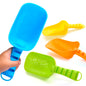 Kinder King Beach Sand Shovels for Kids - 4 Packs Shovels Colorful Scoops Travel Sand Toys for Toddlers Kids Outdoor Digging Play, Heavy Duty Plastic Garden Planting Shovels Spades Sets Sandbox Toys