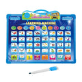 2-in-1 Learning Machine to Teach Children Words, Numbers, Letters, Math, Object Sounds, with Quizzes and Songs + White Board Drawing with Marker Included | Perfect Educational Toy for Kids