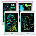 4 Pack LCD Writing Tablet, 8.5 Inch Colorful Toddlers Drawing Tablet for Kids, Creative Doodle Board Drawing Pad, Toy Birthday Gift for 3-6 Year Old Girls Boys