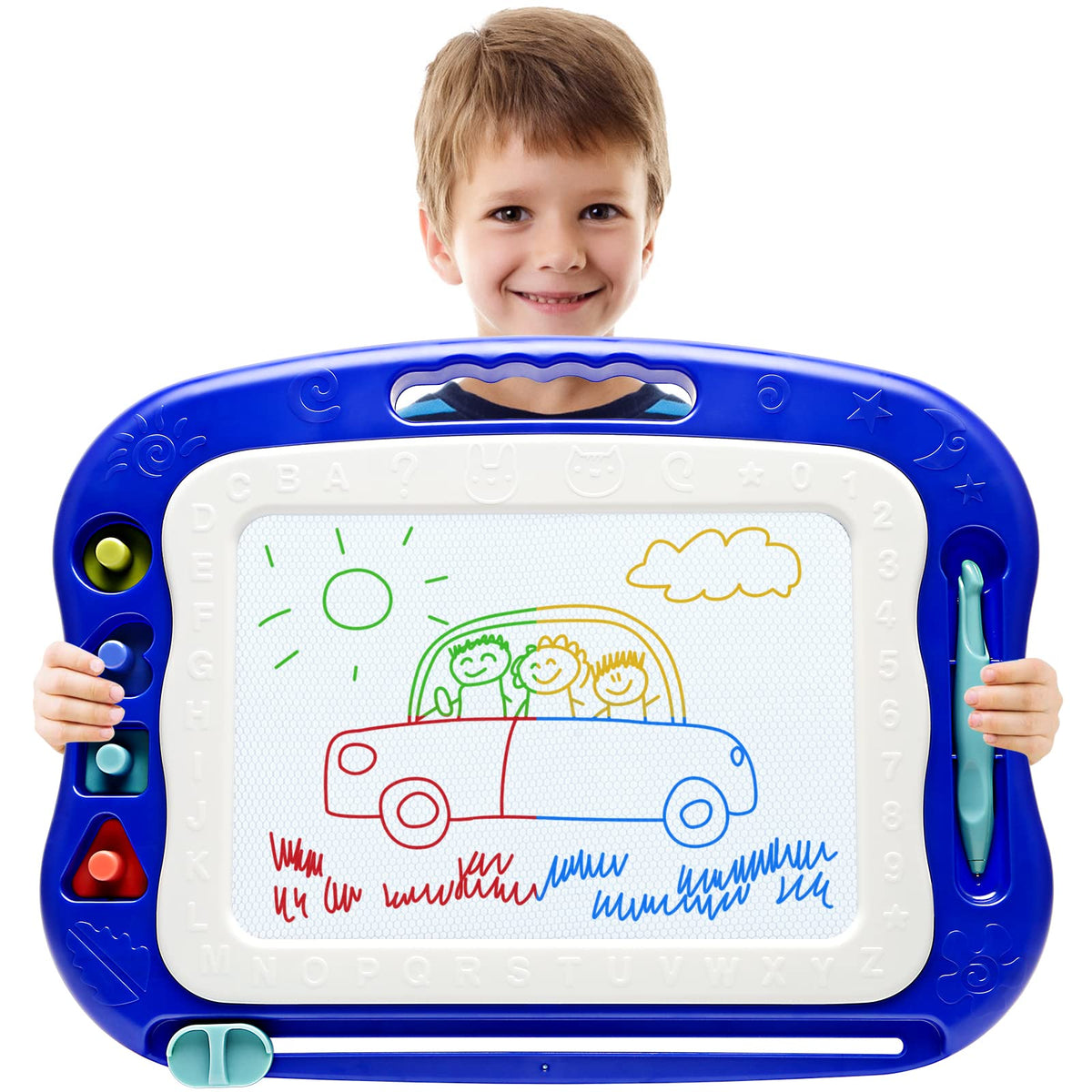 Magnetic Drawing Board,Large Doodle Board Toddler Toys for Girls Boys 3 4 5 6 7 Year Old Kids Gift Etch A Colorful Sketch Magnet Erasable Pad